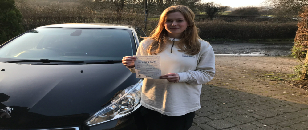 Congratulation to Charlotte Banyard who passed her driving test first time in Winchester with only 2 driving faults on 7th March 2024